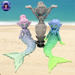 Chibi-Mermaid02.png Flexi Mermaid - Chibi Mermaid - Articulated