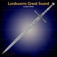 1.jpg Lordsworns Great Sword Cosplay Elden Ring - STL File 3D print model