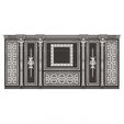 Wireframe-1.jpg Boiserie Classic Wall with Mouldings 017 White
