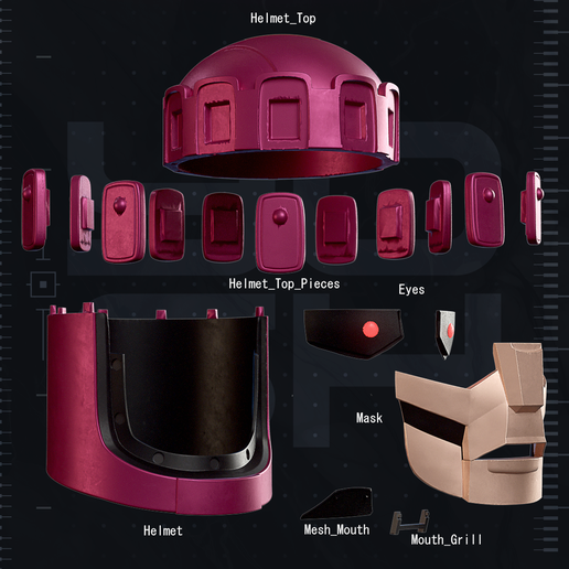 🪖 Sentinel Helmet 3D Printer STL・Archivo 3D para Impresión 3D・Cults