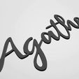 agathe.jpg PACK first name for decoration