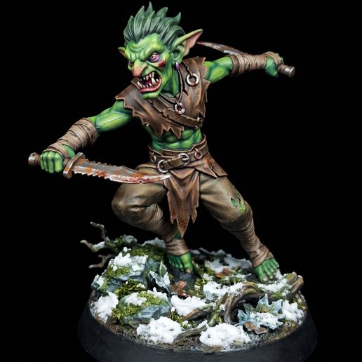 Goblin Soldier – Fantasy Miniature STL (32mm Tabletop RPG)