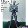 Articulated Dall ActionFigure Model Zero Ne | NTA. LAPTOP & 3DPRINTER A.D.A.M 0 (Articulated Doll Actionfigure Model 0) - Resin 3D Printed