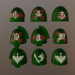 main.png STL file Shoulderpads with Markings for Dark Angels・3D printing idea to download, moodyswing