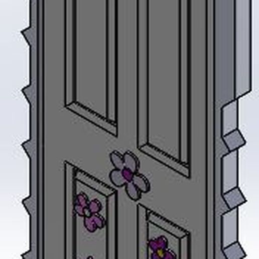 Door-frame.jpg STL-Datei Monsters Inc: Boo's 1/12 Puppenhaus Tür + Türrahmen (Modell Nr.4)・3D-druckbare Vorlage zum herunterladen, 3DTech_Lab
