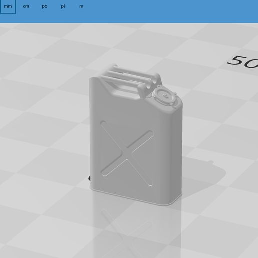 Jerrycan US WW2 - 3D model önizlemesi