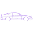 Nissan_240sx s13 1991.stl Wall Silhouette: All sets