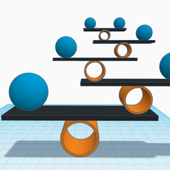 Balance,-stable,-equilibrium.png Télécharger fichier STL Boule d'équilibre Physique Science Décoration de bureau • Modèle imprimable en 3D, Allexxe