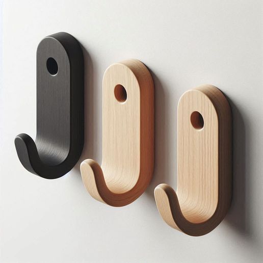 Modern Minimalist Wall Mounted Hook for Home Organization