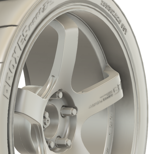 1/24 20x9.5 (MD) Advan Racing GT Premium wheels 3D model