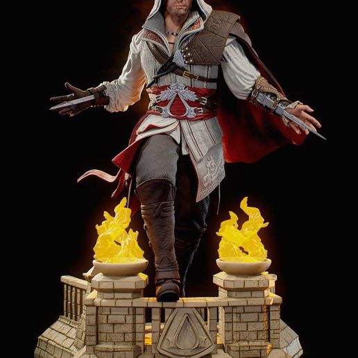 🦸 Figure of Ezio Auditore・ STL File for 3D printing・Cults