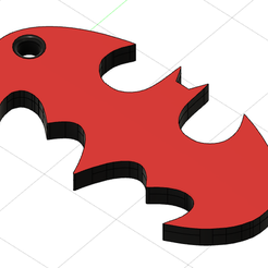 12.png Datei STL Schlüsselanhänger/ Schlüsselanhänger Batman (Emblem)・Design für 3D-Drucker zum herunterladen