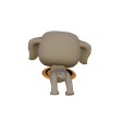a_Camera-1_00006.png Cute Puppy with Frisbee - Pop Style 3D Print Model