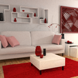 living room.png Trendy decoration frame