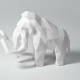 Mammoth 3.jpg STL file Low Poly Mammoth・3D printing model to download