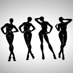 Pack3.jpg STL file Template for fashion design figures- pack3・Design to download and 3D print