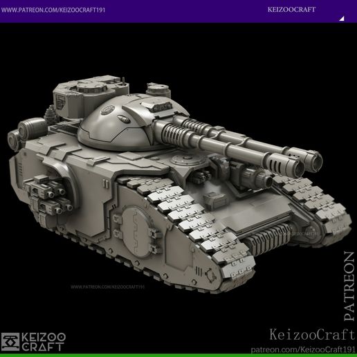 🪖 FELLBLADE SUPER-HEAVY BATTLE TANK・ 3D File for 3D
