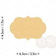 plaque_1~2.5in-cm-inch-cookie.png Plaque #1 Cookie Cutter 2.5in / 6.4cm