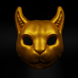 1.png Cat Cosplay Face Mask 3D print model