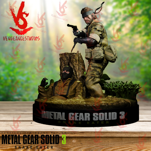 🐍 Naked Snake MGS3 Snake Eater・Archivo 3D para Impresión 3D・Cults