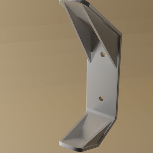 Motorcycle helmet and jacket holder 3D model