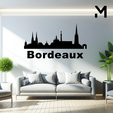 Bordeaux.png Wall silhouette - City skyline Set