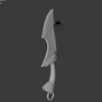 Dagger Topology (1).png Stylized Medieval Weapons Set Lowpoly PBR