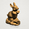 Chinese Horoscope04-A05.png Free 3D file Chinese Horoscope 04 Rabbit・Design to download and 3D print