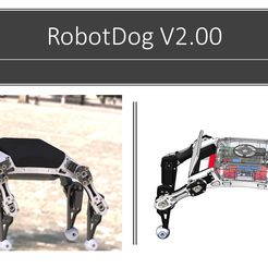 RobotDog V2.00 Free STL file RobotDog Version 2-00・3D printer design to download