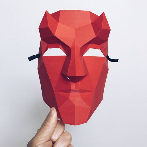 STL file Low Poly Masks・Design to download and 3D print・Cults
