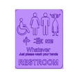 Restroom.stl Restroom Signage