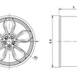 HRE-S210H-Drawing.jpg HRE S201H Rims  for Diecast 1 : 64 scale