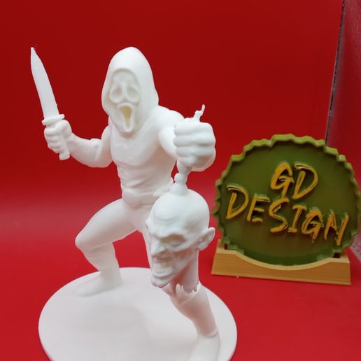 🦸 Power Ranger Superhero GhostFace Scream Figure・ STL File for 3D ...