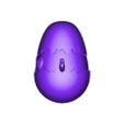 EGG.obj Balanced Cute Egg Made In Blender