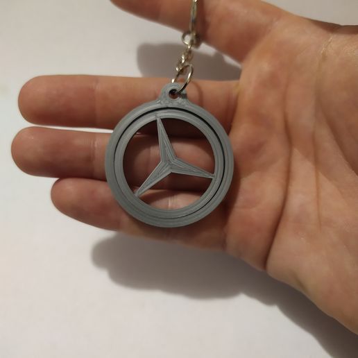 Mercedes Spinning Keychain 3D model