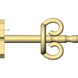 8-number-varsity-Stud-earring-06.jpg 8 восемь номер varsity шрифт серьга-шпилька 3D печать модель 3D печать модель