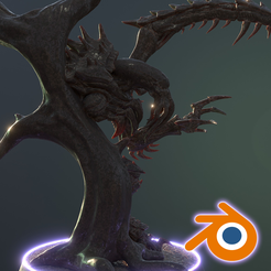 Blender-Preview-1-Dread-Creeper.png 3D-Datei RAUM BUGS DES TODES DREAD CREEPER BLENDER DATEIEN・3D-druckbare Vorlage zum herunterladen