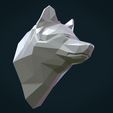 PWH-05.jpg Low poly Wolf head