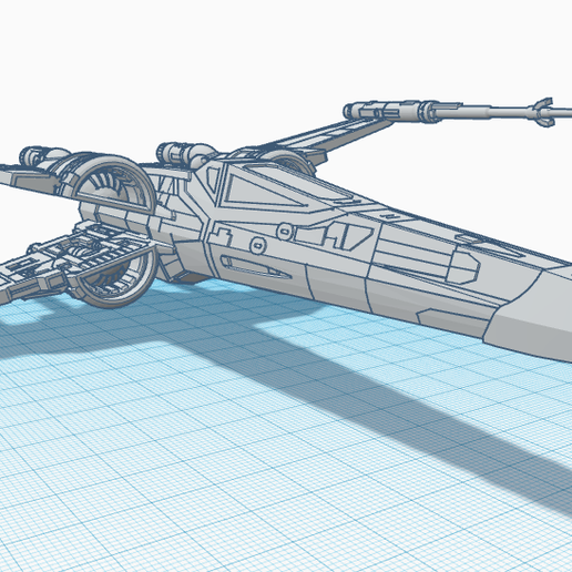 🚀 T-70 X-Wing Sliced With S-foils open・Free 3D File for ・Cults