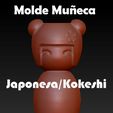 molde-muñeca-japonesa.jpg Japanese Doll Flowerpot Mold