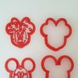 ميني.jpg Minnie and Mickey Mouse cookie cutter / Clay Cutter and stamp