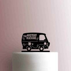 JB_Scooby-Doo-The-Mystery-Machine-225-B325-Cake-Topper.jpg Archivo STL TOPPER SCOOBY DOO THE MISTERY MACHINE・Objeto imprimible en 3D para descargar