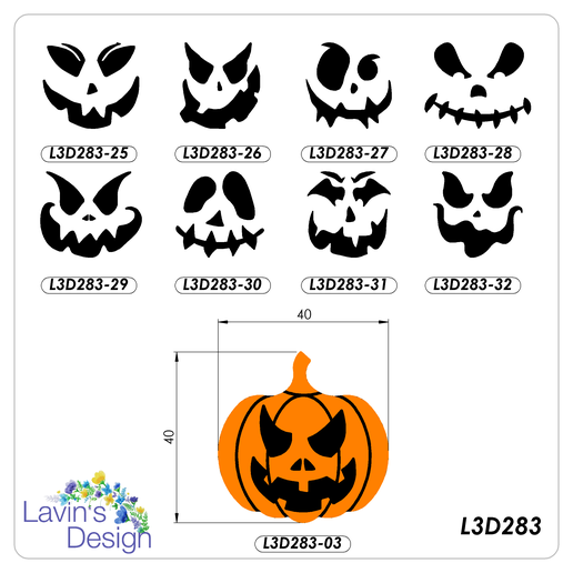 L3D283-25-32 / 8 FACED PUMPKIN CLAY CUTTER 3D model