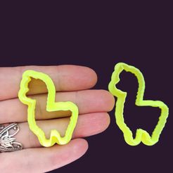 LlamitasMinix2.jpg STL file Set of 5 Cutters. Mini Llamitas and Cactus.・Template to download and 3D print