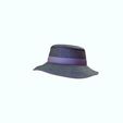 0_00007.jpg HAT 3D MODEL - Top Hat DENIM RIBBON CLOTHING DRESS British Fedora Hat with Belt Buckle Wool Jazz Hat for Autumn Winter Valentino Garavani - Rabbit skin calfskin ribbon antique