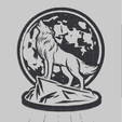 2.png Silhouette of a wolf howling