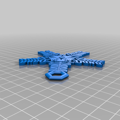 dana_1.png Free 3D file snowflake for dana・3D printable model to download