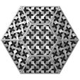 hexa-mouch-09.JPG Moucharabieh hexagonal tile and ceiling ornament 3D print model