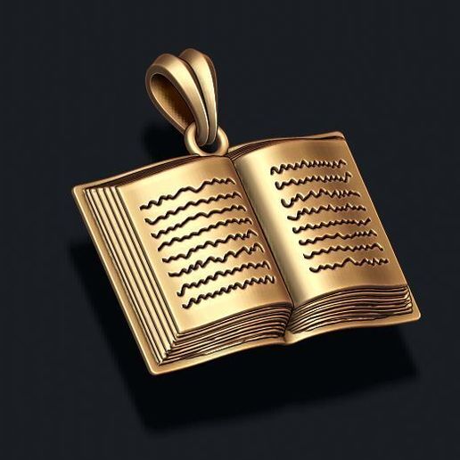454687746.jpg Book pendant 3D print model