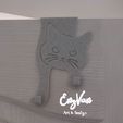 C02.jpg Over the door cat design hanger EAD